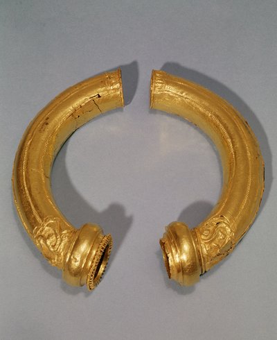 Torque, aus Mailly-le-Camp, Champagne (Gold) von Gaulish